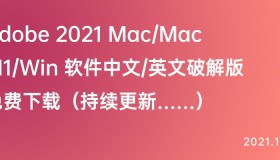 Adobe 2021 Mac/Mac M1/Win 软件中文/英文破解版免费下载（持续更新……）
